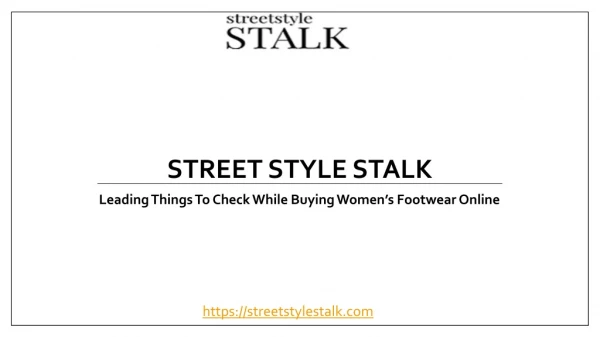 Leading Things To Check While Buy Women Footwear Online