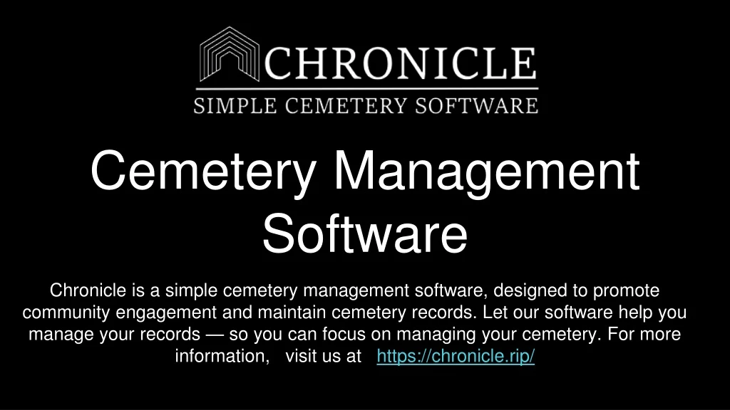 cemetery management software