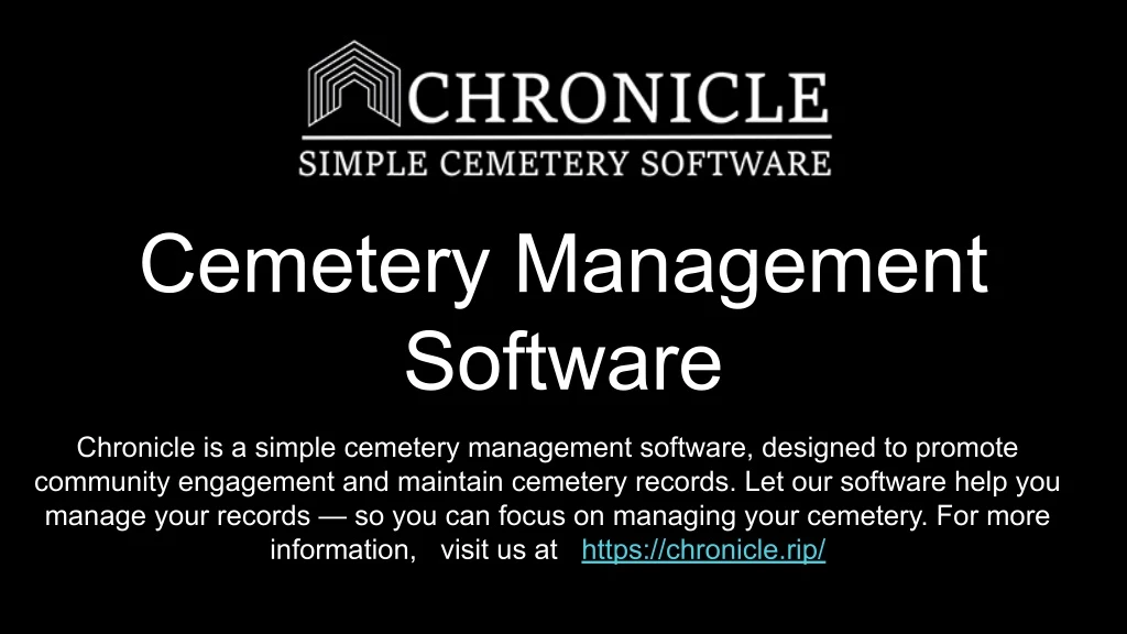 cemetery management software