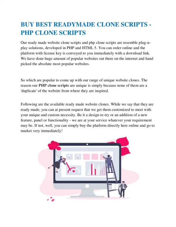 Buy best php clone scripts