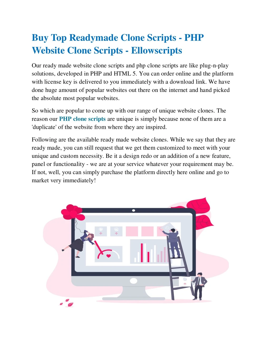 buy top readymade clone scripts php website clone