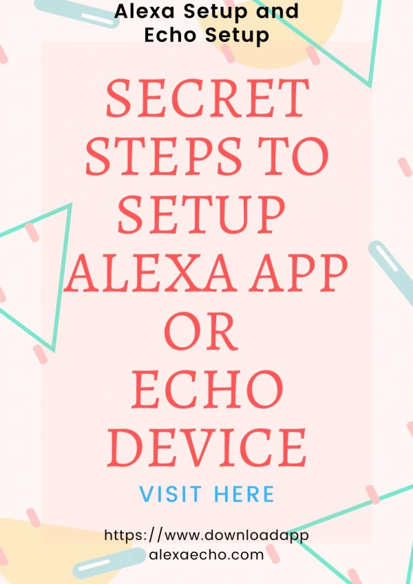 alexa setup and echo setup secret steps to setup
