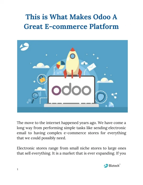This is What Makes Odoo A Great E-commerce Platform