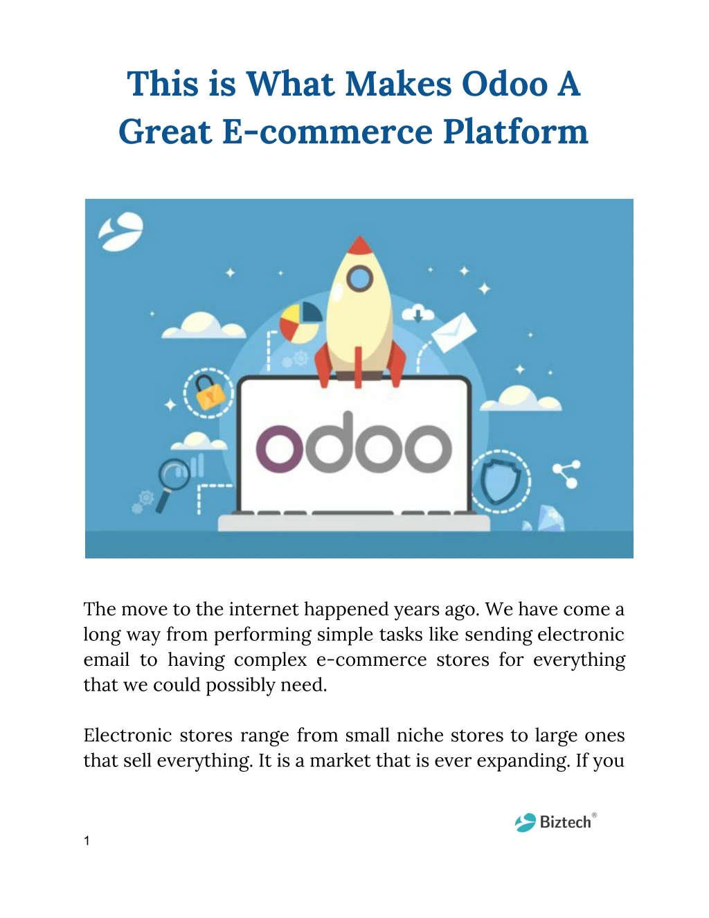 this is what makes odoo a great e commerce