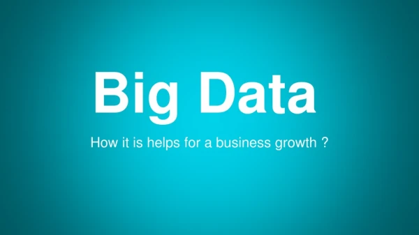 The Important of Big Data In Business