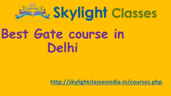 Best Gate course in Delhi- Skylightclassesindia