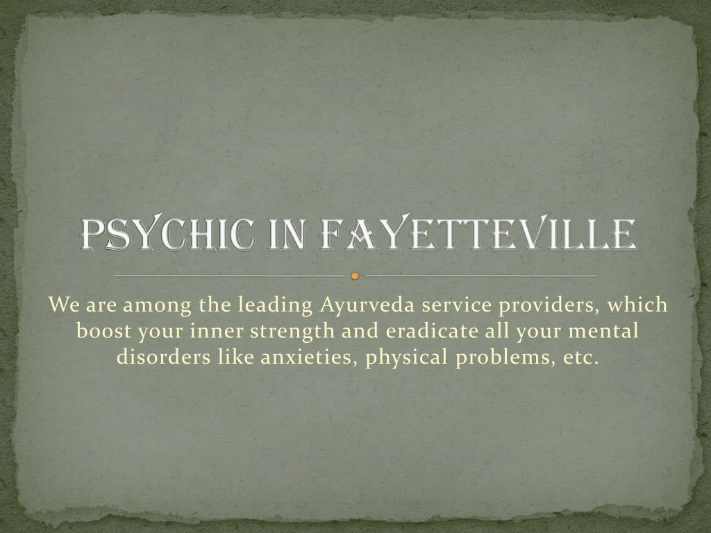 psychic in fayetteville