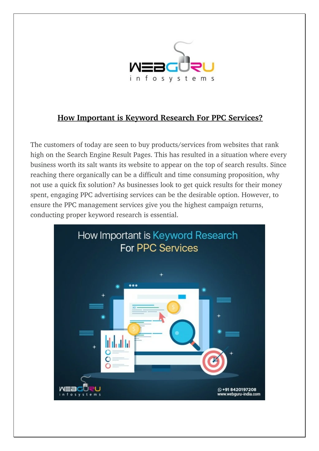 how important is keyword research for ppc services