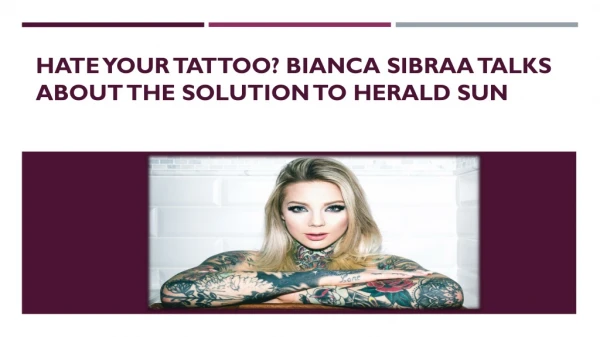 Irritated with an Unwanted Tattoo?