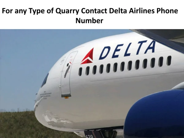 Delta airlines contact phone number