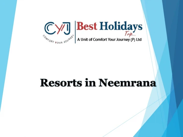 Resorts in Neemrana to organizing your Corporate events
