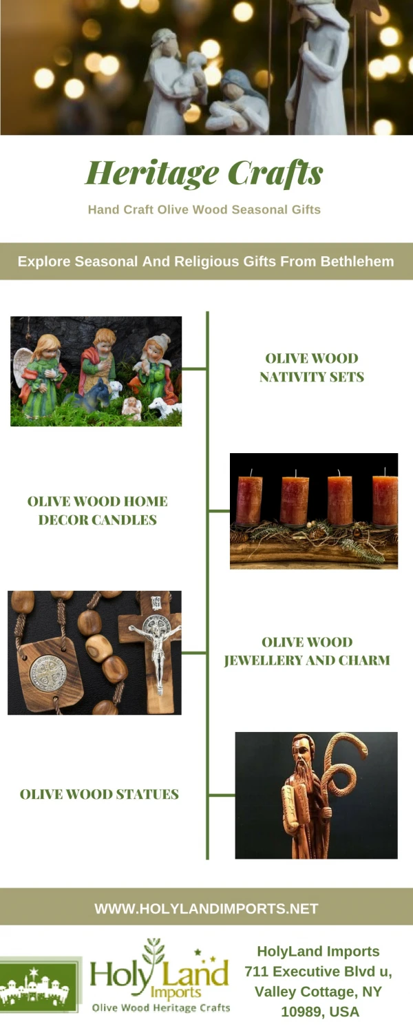Seasonal And Religious Olive Wood Gifts