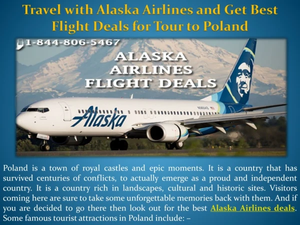 Travel with Alaska Airlines and Get Best Flight Deals for Tour to Poland