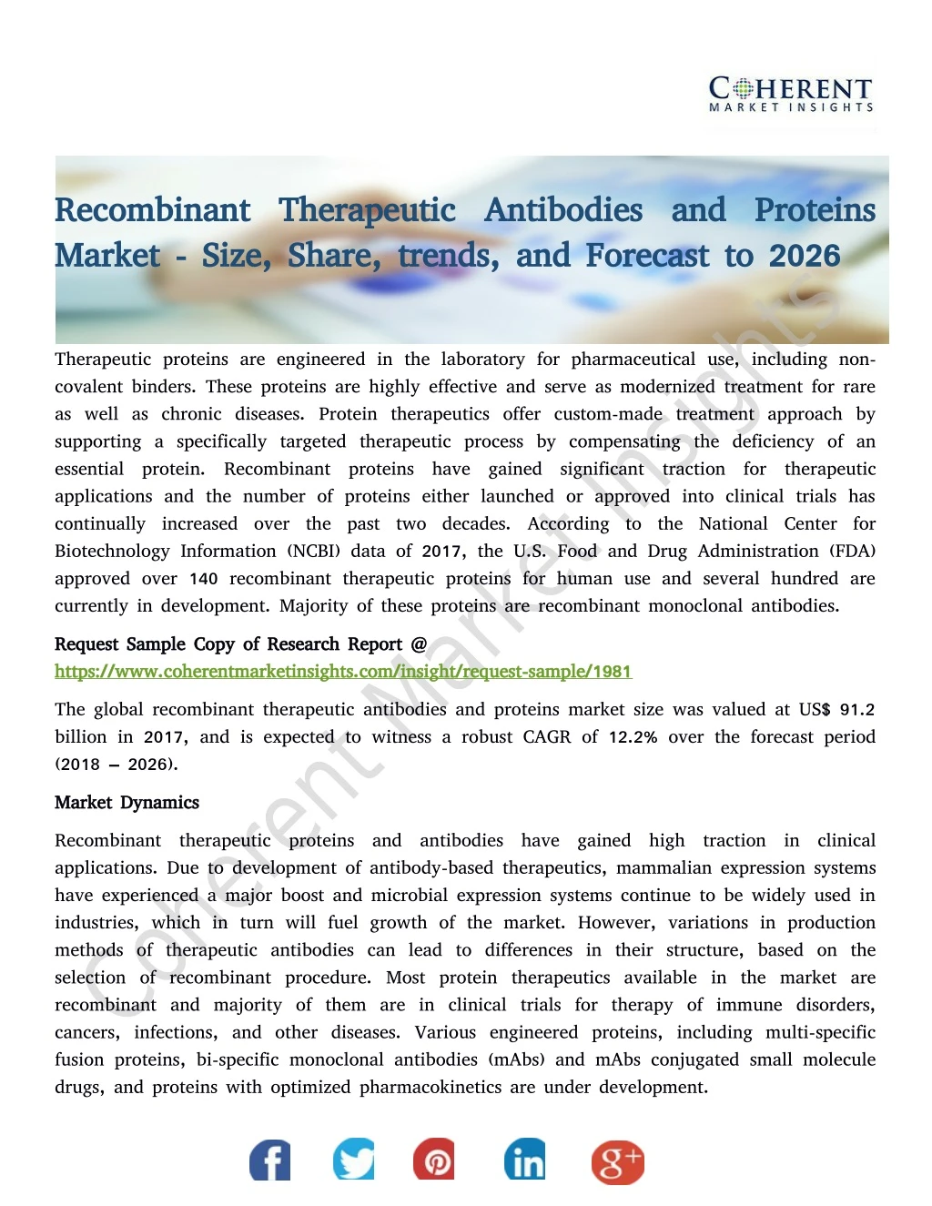 recombinant therapeutic antibodies and proteins
