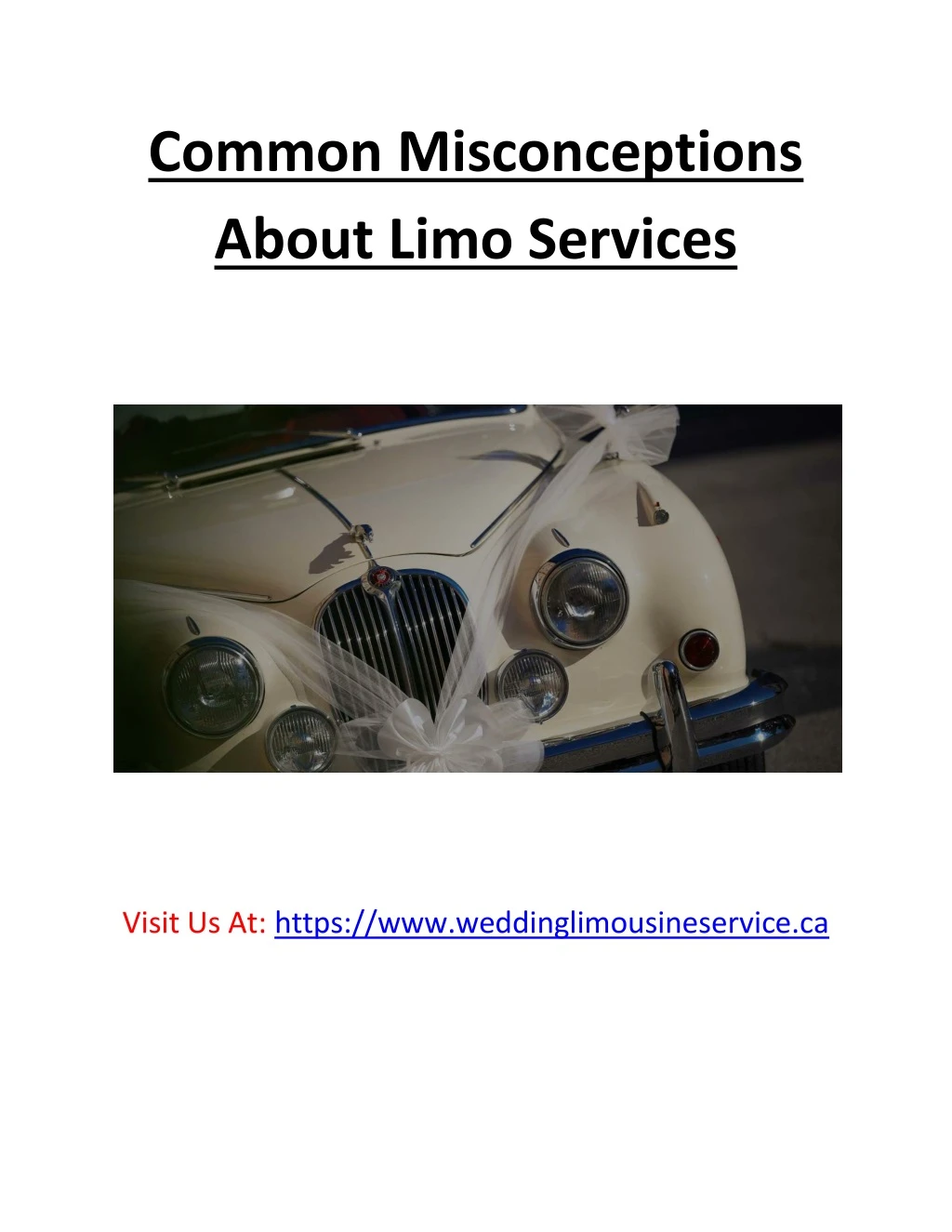 common misconceptions about limo services