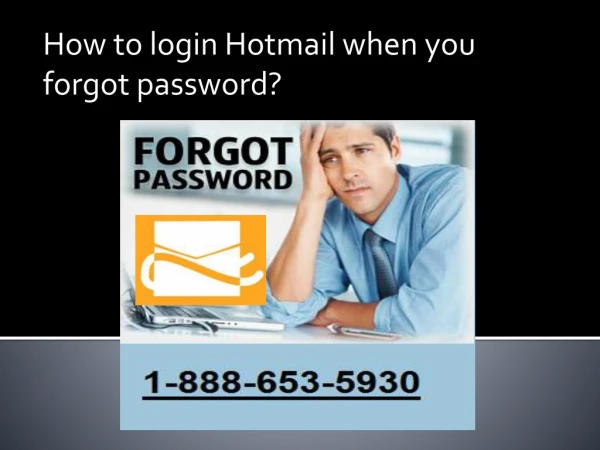 Login Hotmail when forgot password