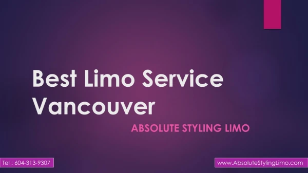 Best Limo Service Vancouver | Absolute Styling Limo