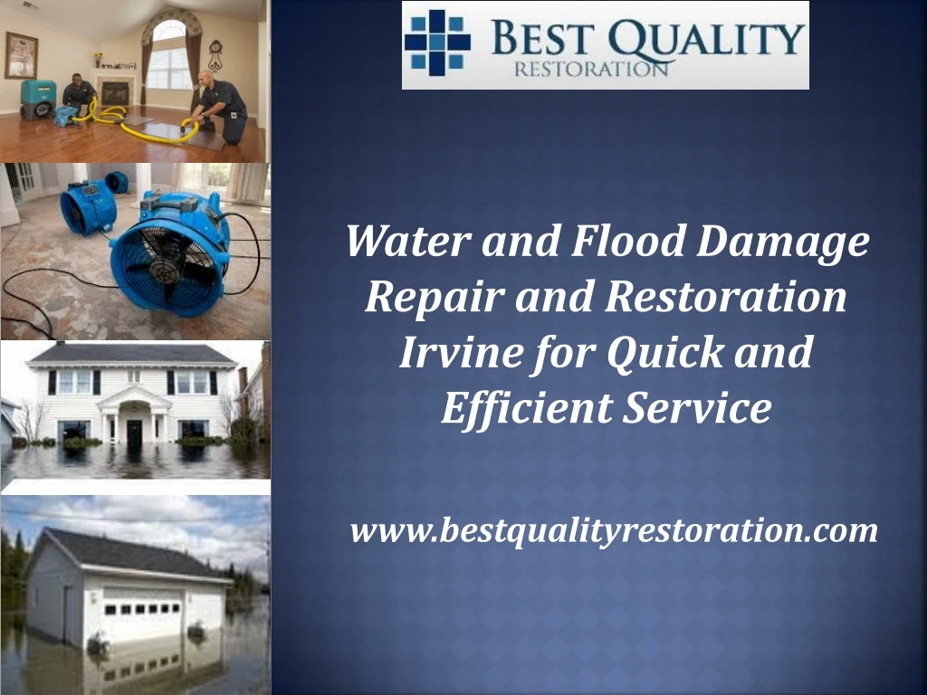 water and flood damage repair and restoration