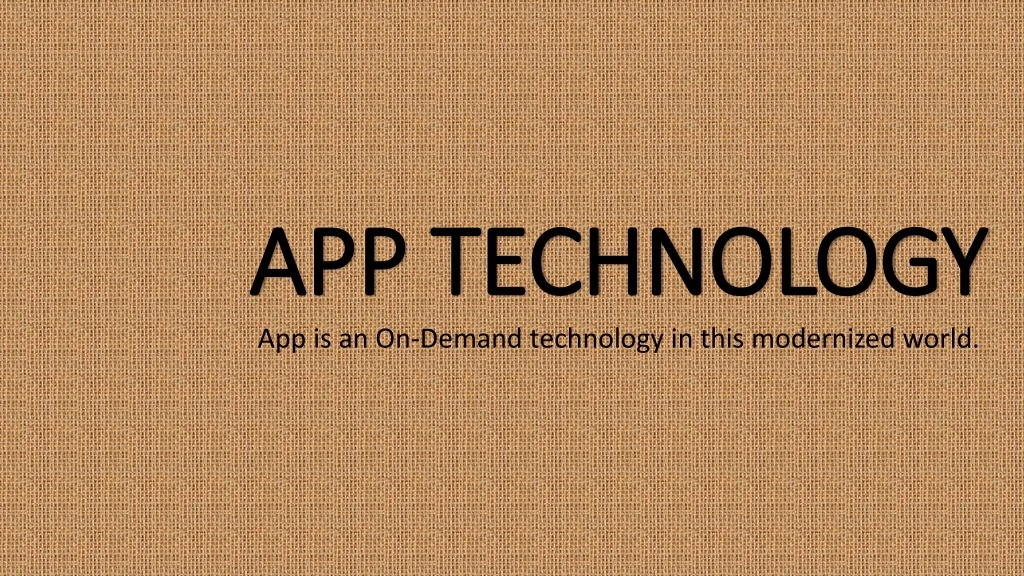 app technology