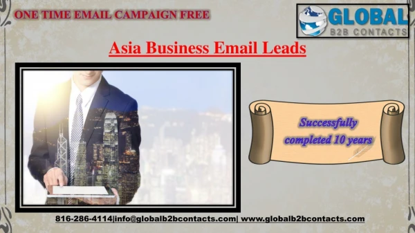 Asia Business Email Leads