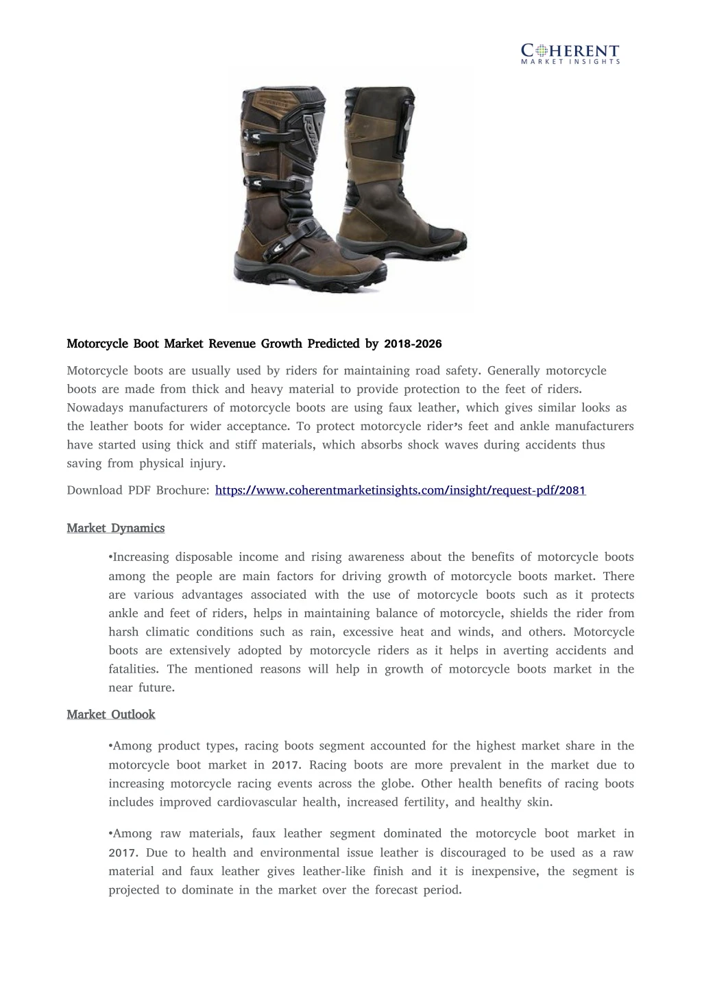 motorcycle boot market revenue growth predicted