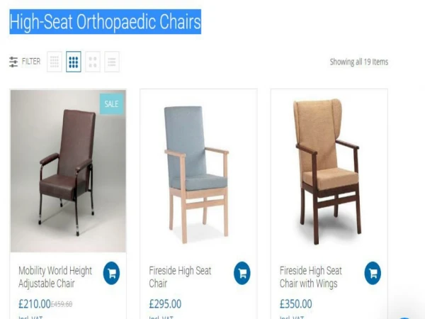 High-Seat Orthopaedic Chairs