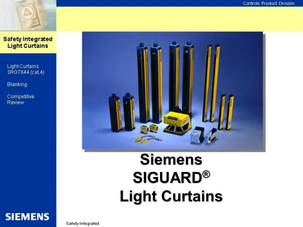 Siemens SIGUARD Light Curtains