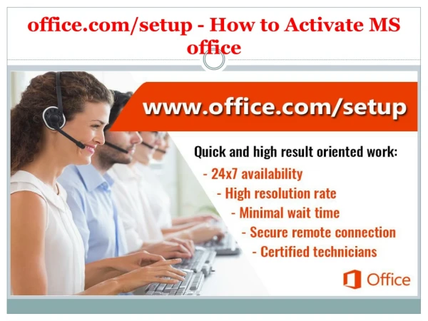 office.com/setup - How to Activate MS office