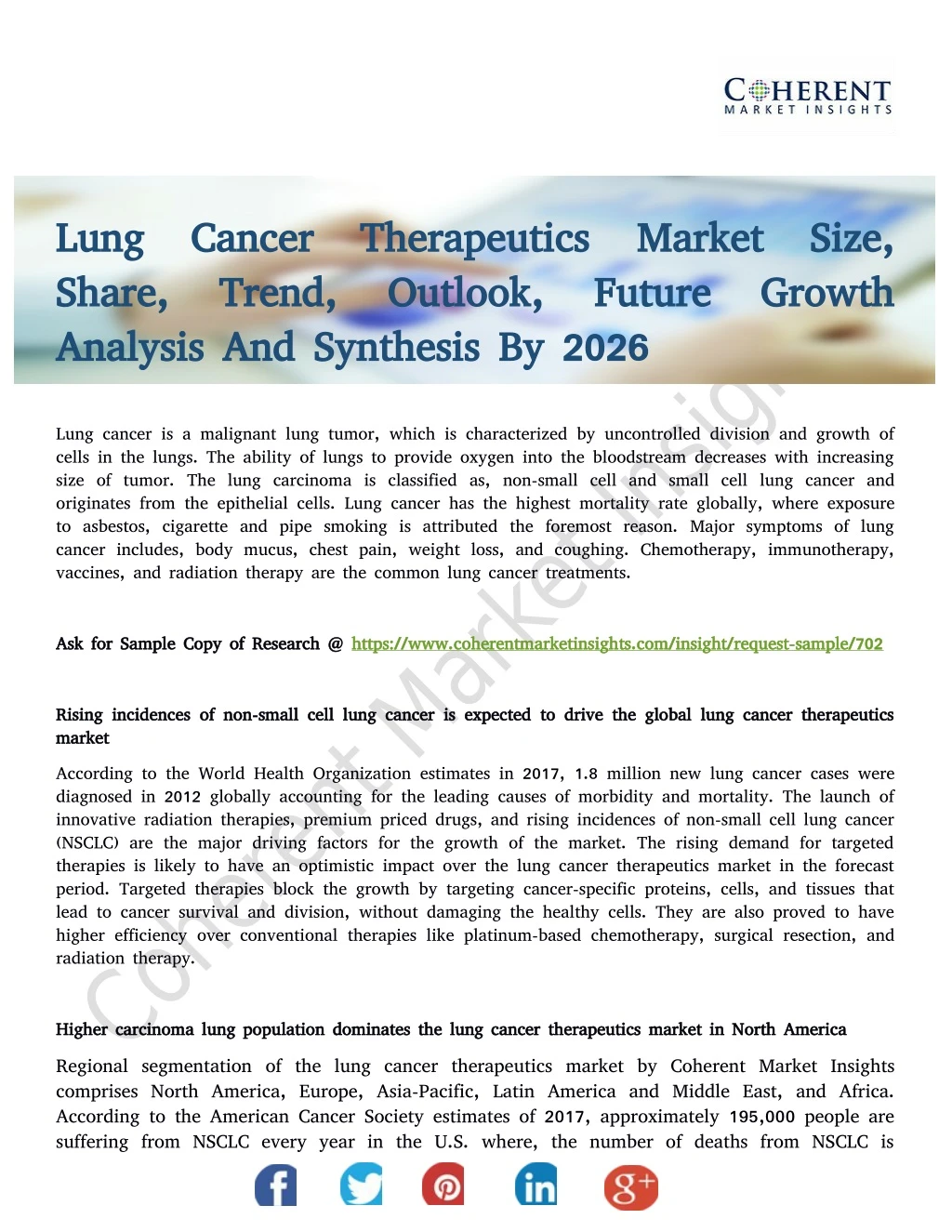 lung cancer therapeutics lung cancer therapeutics