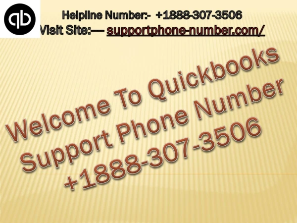 Get Quickbooks Support Number 1(844) 454 7202