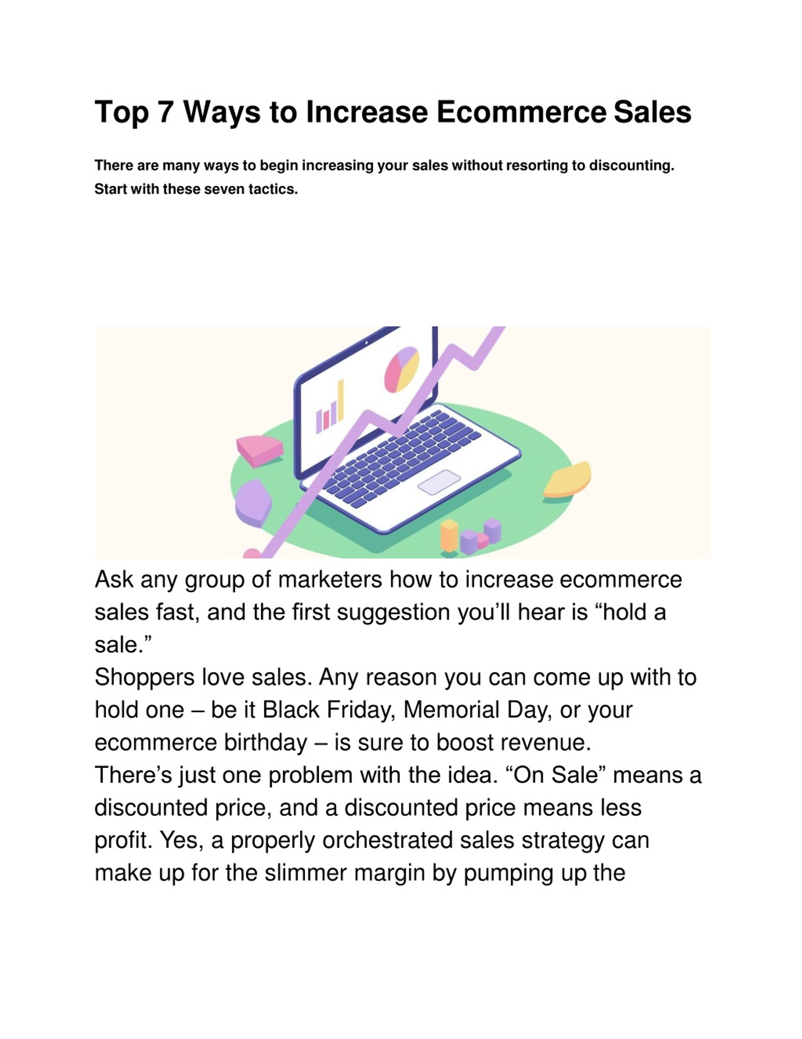 PPT - Top 7 Ways to Increase Ecommerce Sales PowerPoint Presentation ...