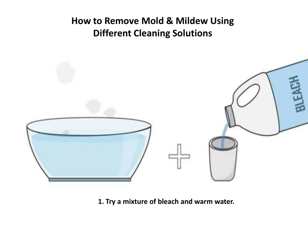 how to remove mold mildew using different