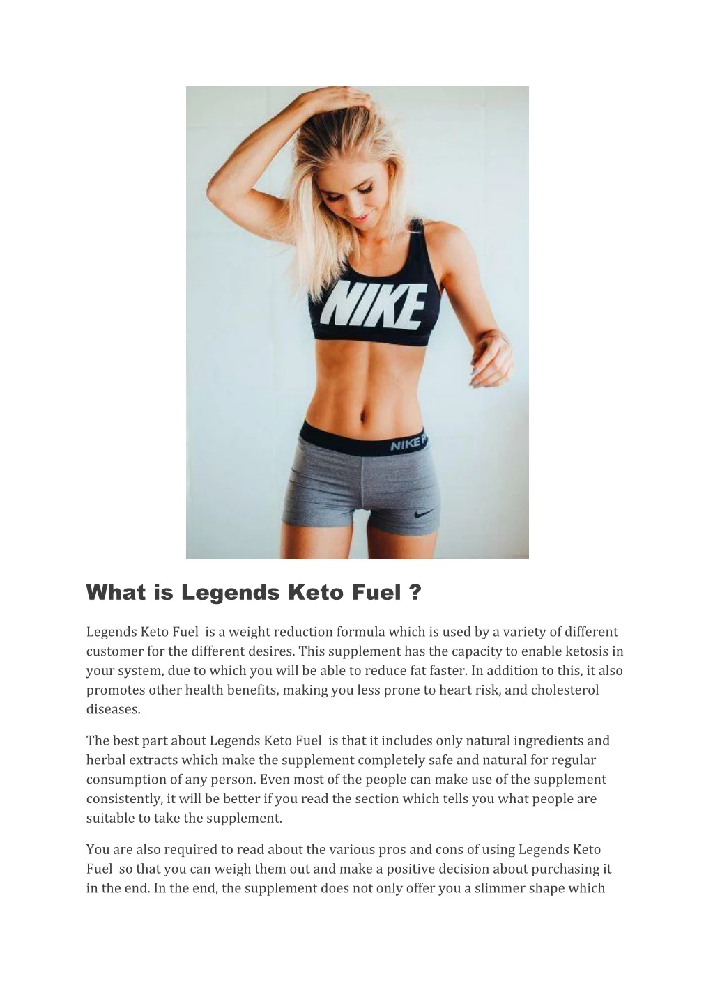 what is legends keto fuel