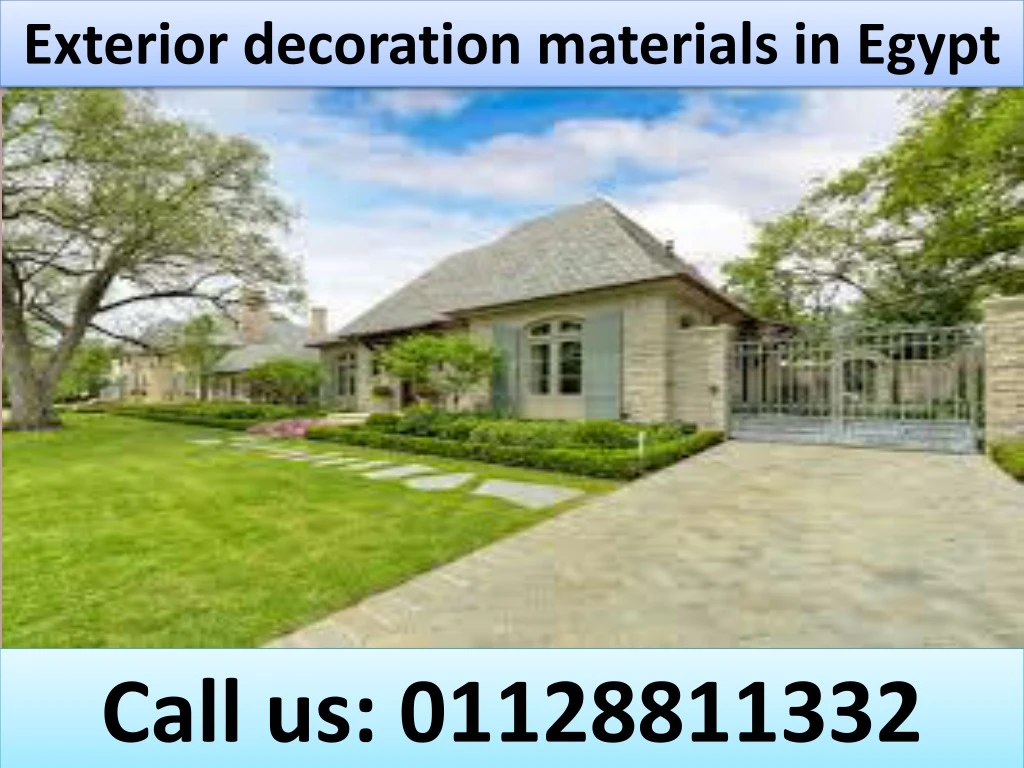 exterior decoration materials in egypt