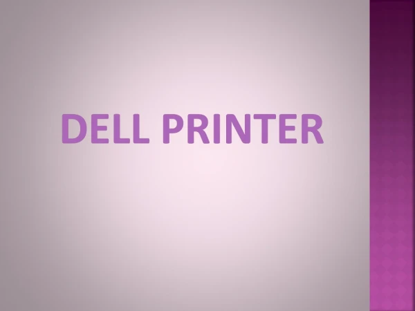 Dell Printer Support