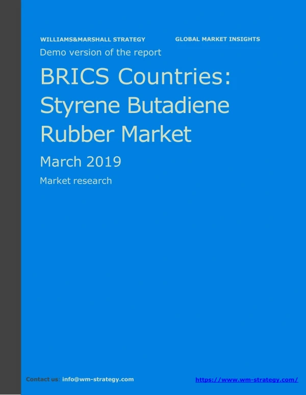 WMStrategy Demo BRICS Countries SBR Market March 2019