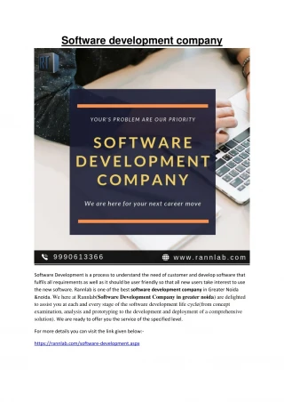 Software development company - slide 1