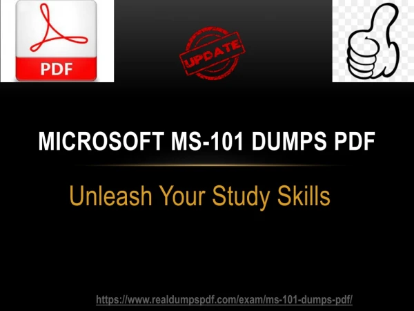 Microsoft MS-101 Dumps Pdf ~ Unleash Your Study Skills