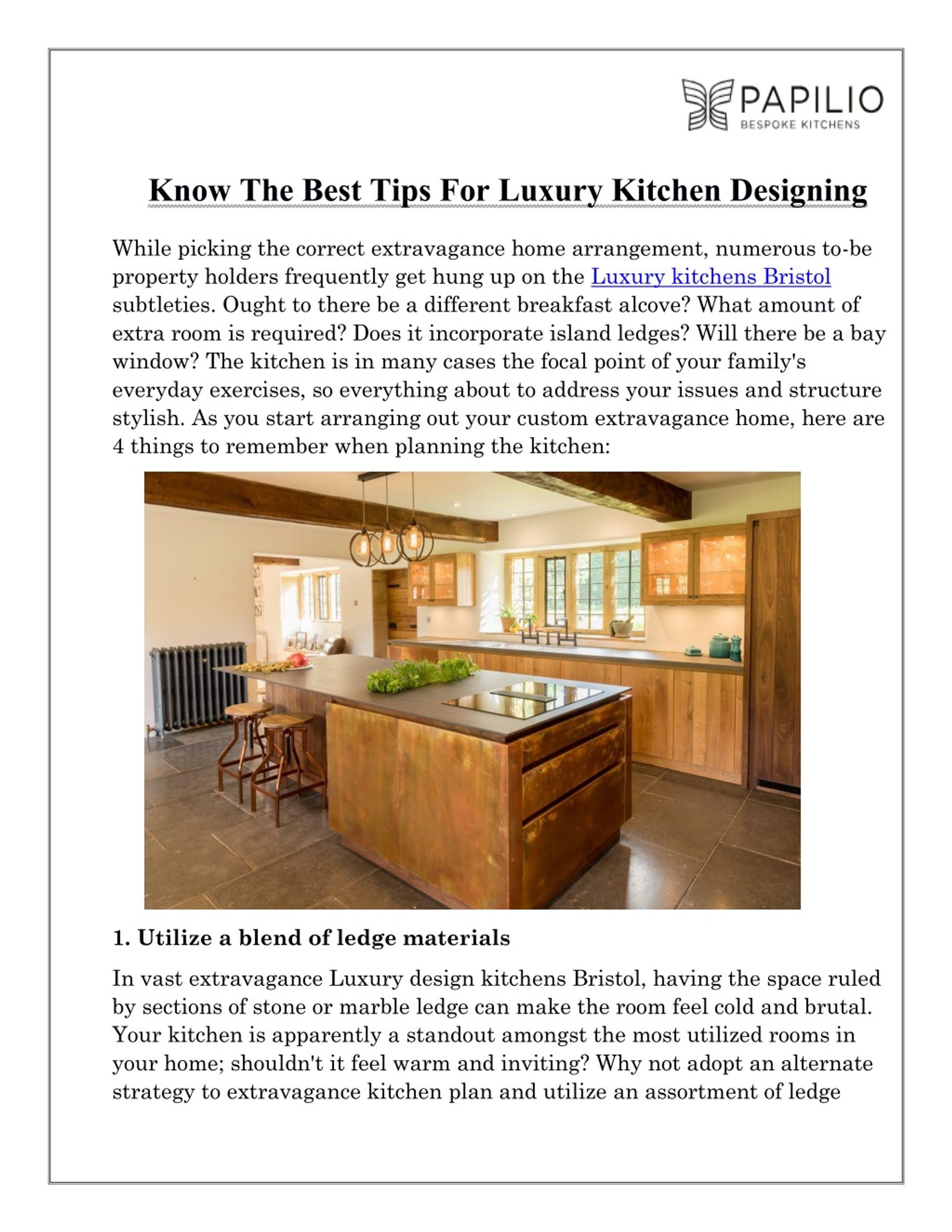 PPT - Know The Best Tips For Luxury Kitchen Designing PowerPoint ...
