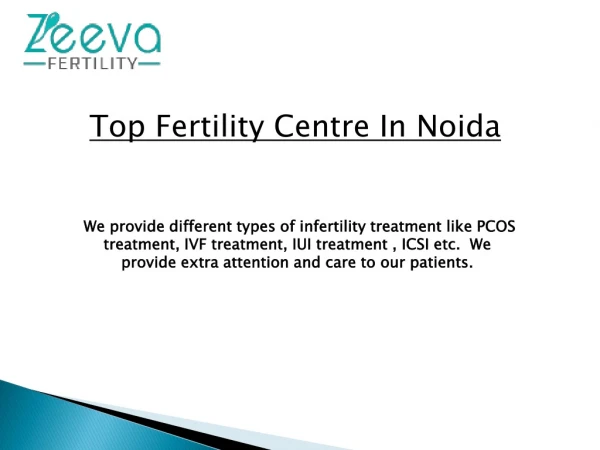 Fertility Centre In Noida