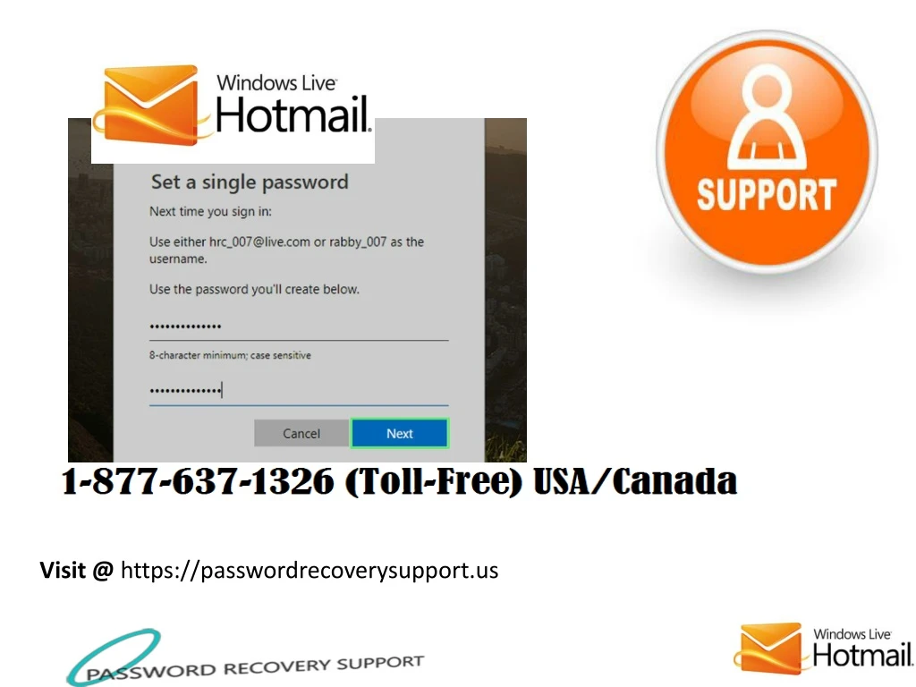 visit @ https passwordrecoverysupport us