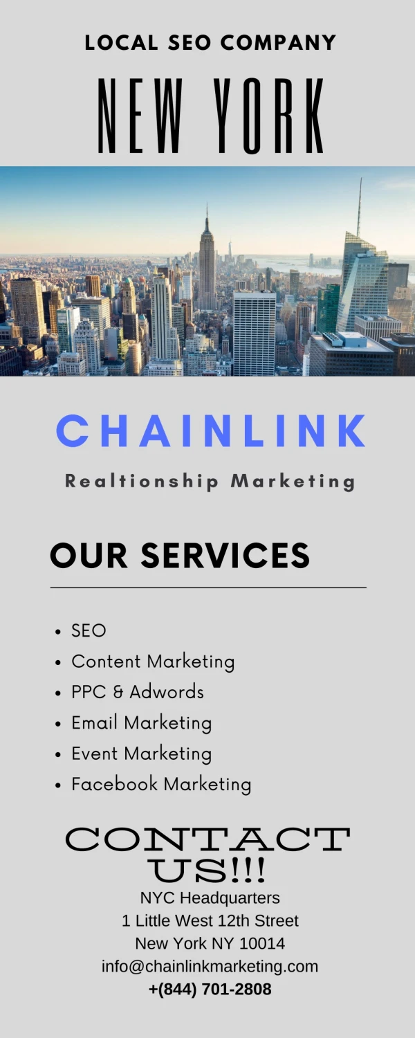 Best Local Seo Company New York - CHAINLINK
