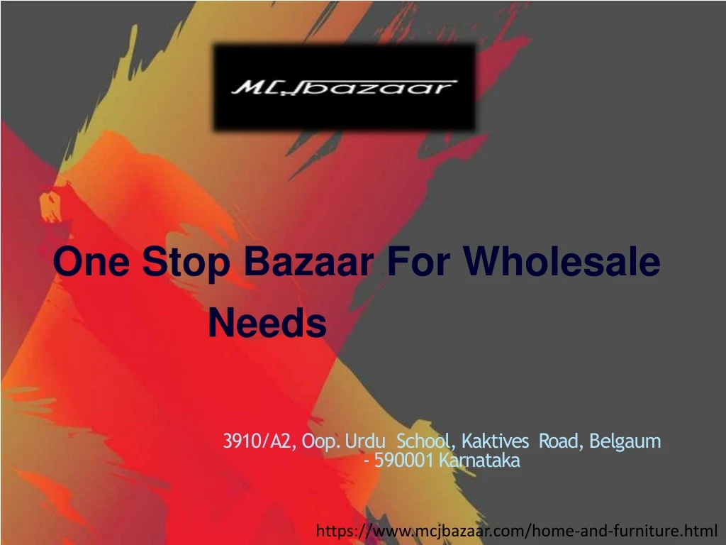one stop bazaar for wholesale needs