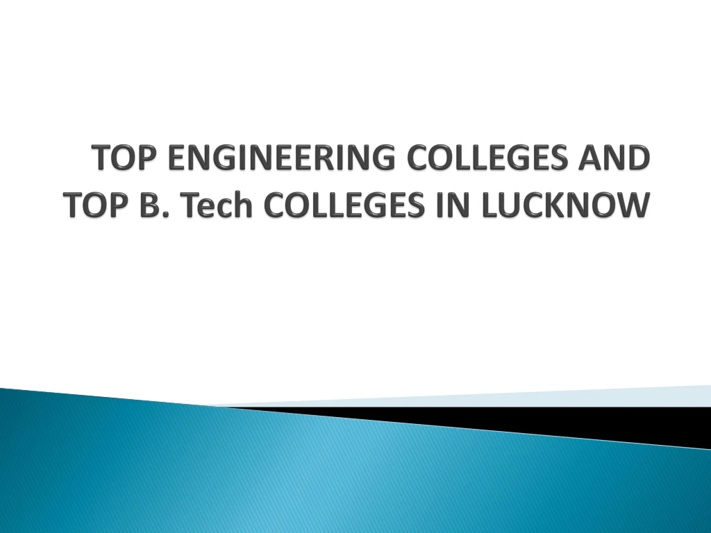 top engineering colleges and top b tech colleges in lucknow