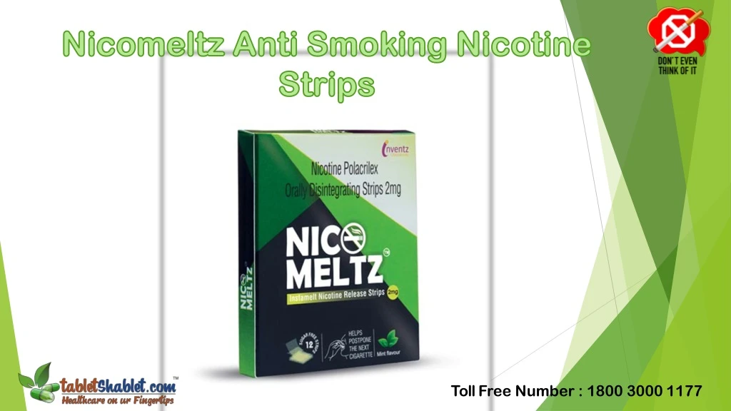 nicomeltz anti smoking nicotine strips