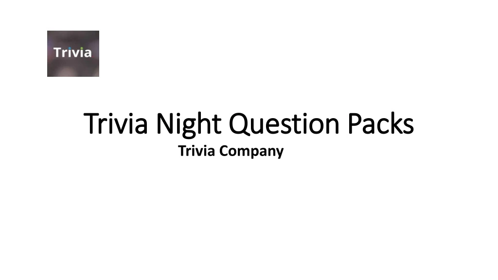 trivia night question packs trivia night question