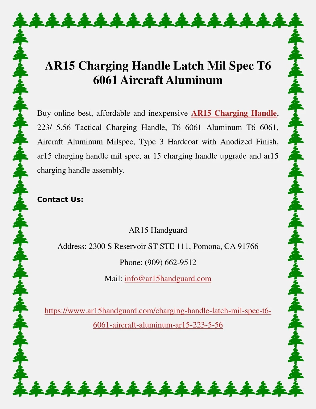 ar15 charging handle latch mil spec t6 6061