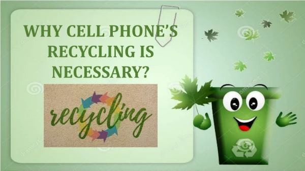 Recycle Old Cell Phones - Recell Cellular