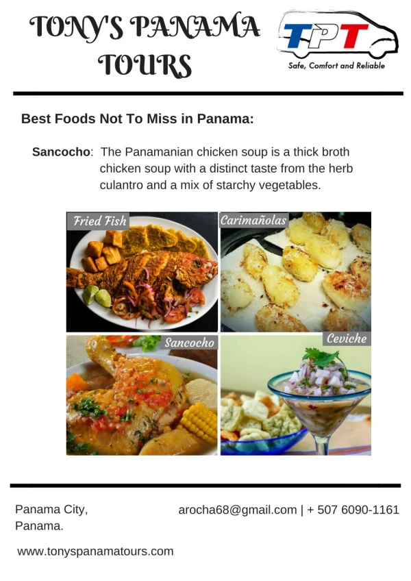 Most delicious food not to miss in panama - Tonyspanamatours