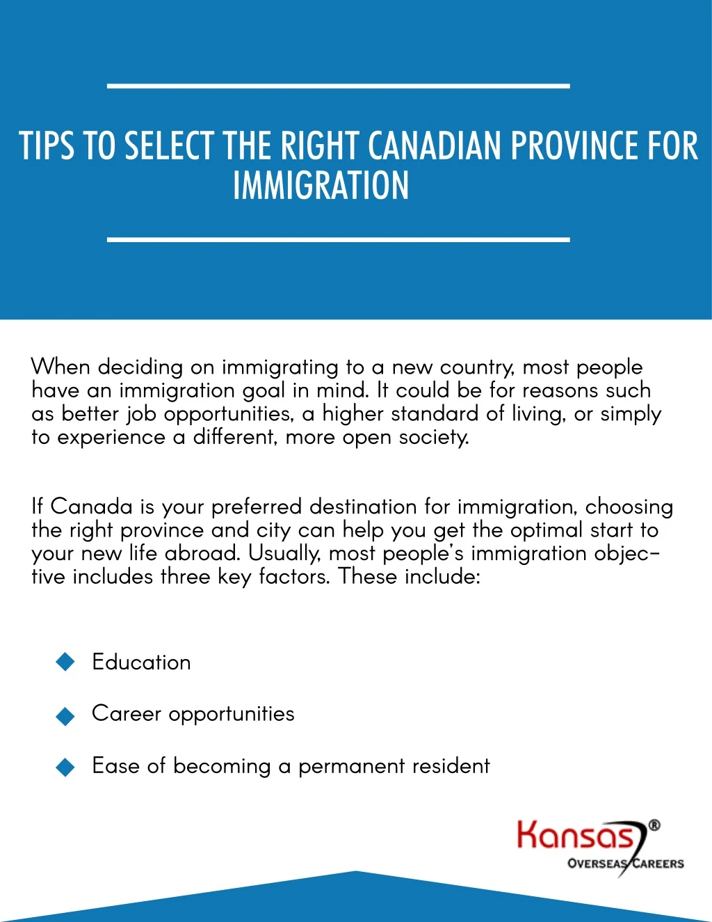 tips to select the right canadian province